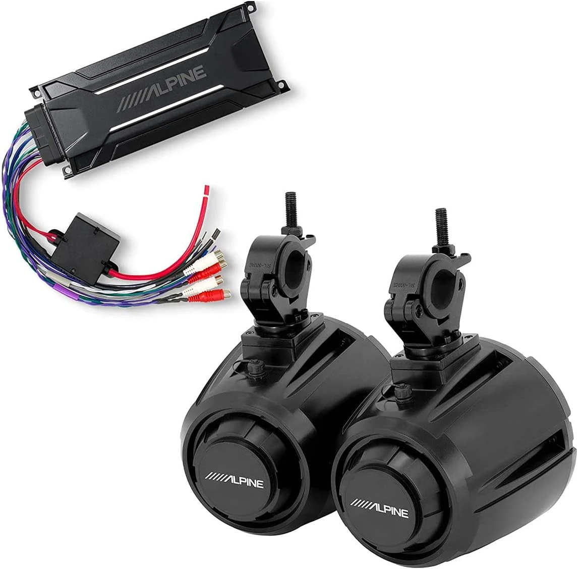 Alpine PSS-SX01 Side-by-Side Speakers And Amp Package 4 Alpine PSS-SX01 Side-by-Side Speakers And Amp Package - Image 2