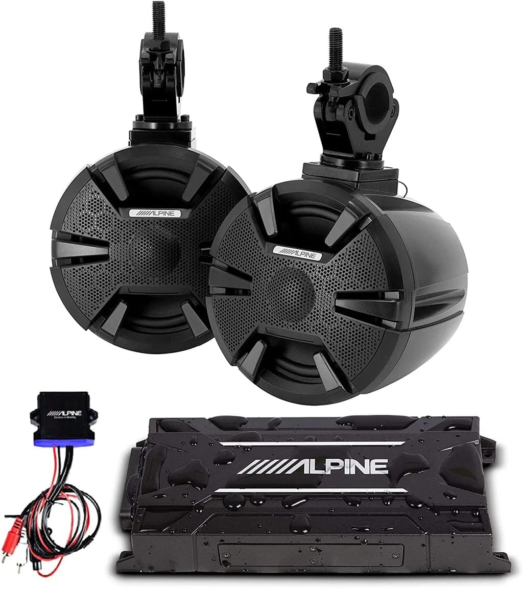 Alpine PSS-SX01 Side-by-Side Speakers And Amp Package 3 Alpine PSS-SX01 Side-by-Side Speakers And Amp Package