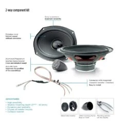 Focal ISU 690 Integration Series 6x9" Component Speakers -Stinger Audio Store focal isu 690 2 way 6x9 component speaker kit 388166