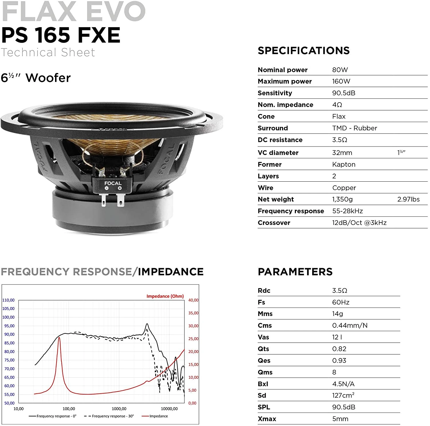 Focal PS 165 FXE Flax Series 6.5" Component Speakers 8 Focal PS 165 FXE Flax Series 6.5" Component Speakers - Image 6