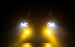 KC HiLites 5104 6" Single Amber Clip-On LED Shield For 6" SlimLite LED Lights -Stinger Audio Store kc hilites 5104 6 single amber clip on led shield for 6 slimlite led lights 217271