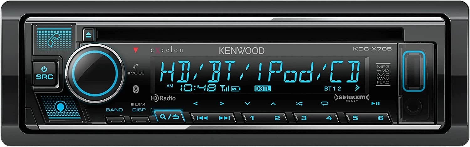 Kenwood KDC-X705 CD/Bluetooth Receiver 4 Kenwood KDC-X705 CD/Bluetooth Receiver - Image 2