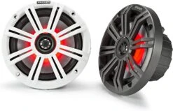 Kicker 45KM654L 6.5" LED Marine Coaxial Speakers