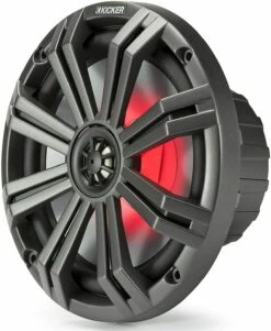 Kicker 45KM84L 8" LED Marine Coaxial Speakers -Stinger Audio Store kicker 45km84l 8 in led illuminated waterproof boat audio marine speakers pair 450340
