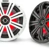 Kicker 45KM84L 8" LED Marine Coaxial Speakers