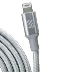 Scosche I3B4SG Strikeline Premium 4-ft Lightning Cable -Stinger Audio Store scosche i3b4sg strikeline premium 4 ft lightning cable 452892