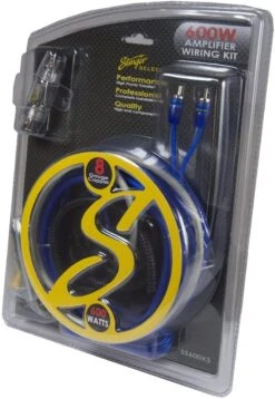 Stinger SS600XS 8 Gauge 2Ch. 600 Watt Amplifier Wiring Kit