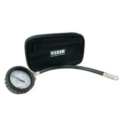VIAIR 90073 Tire Air Pressure Gauge With Air Release Valve, Reads Up To 100 PSI